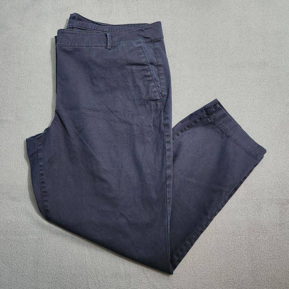 Talbots Pants Women 16P Navy High Rise The Weekend Chino